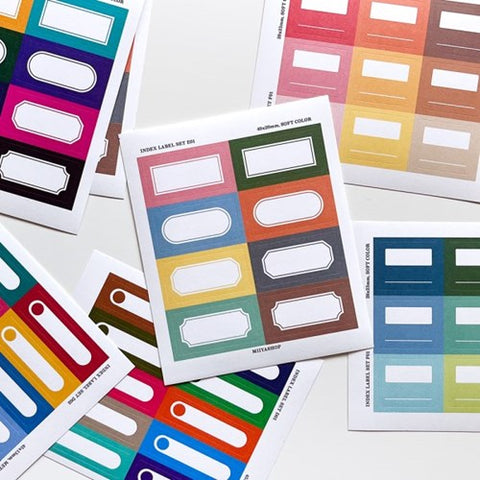 Index Label Sticker ver.4 | 12sheets