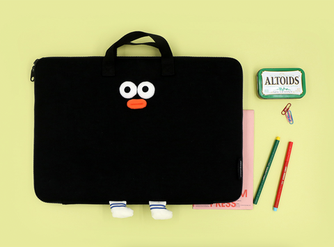 15" Brunch Brother Pompom Wide Laptop Pouch