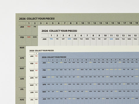 2026 Life&Pieces Small Yearly Calendar Set