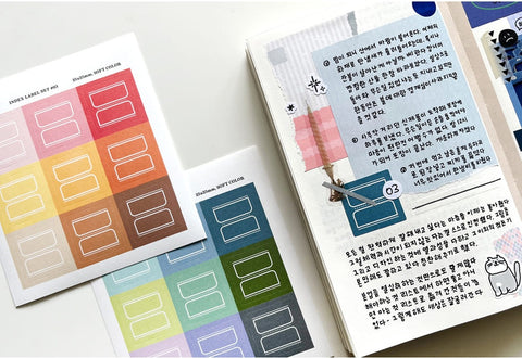 Index Label Sticker Pack | 12sheets