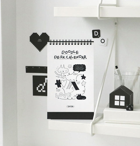2026 Doodle Desk Calendar