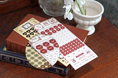 Month Week Day Antique Sticker Pack v.2 | 24sheets