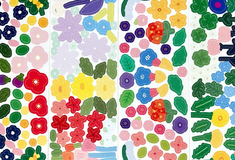 Flower Seal Sticker Set