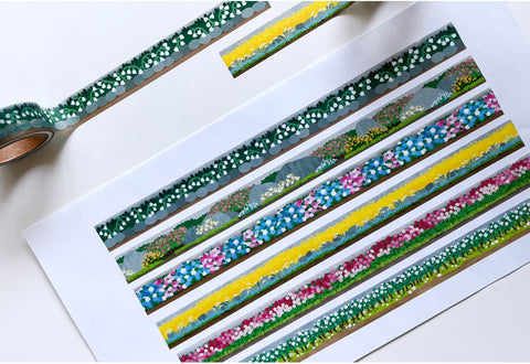 Korean Traditional House & Clothes Seal Sticker + Masking Tape SET