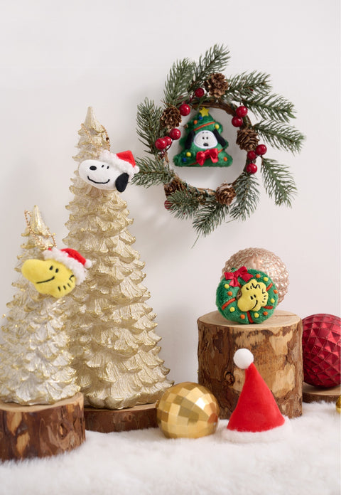Peanuts Snoopy Holiday Key Ring 4types SET | Christmas, Woodstock, Snoopy | Tree Objet | Ornament