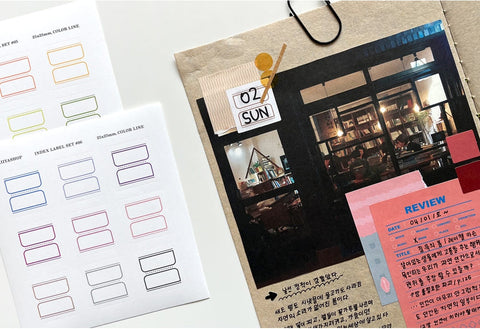 Index Label Sticker Pack | 12sheets