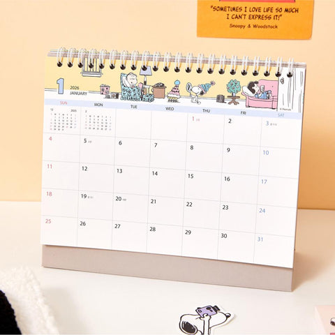 2026 Peanuts Snoopy Desk Calendar