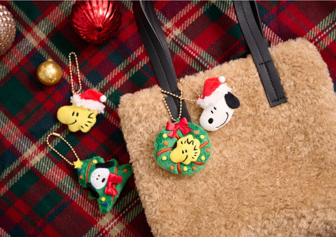 Peanuts Snoopy Holiday Key Ring 4types SET | Christmas, Woodstock, Snoopy | Tree Objet | Ornament