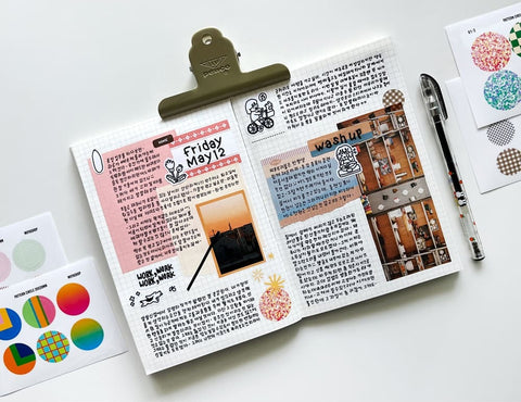 Pattern Circle Sticker Pack | 12sheets