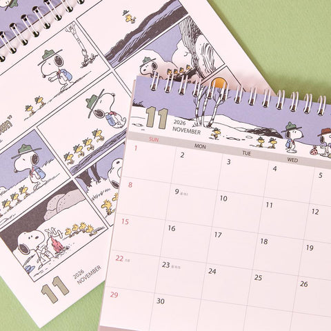 2026 Peanuts Snoopy Desk Calendar