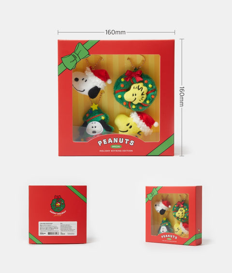 Peanuts Snoopy Holiday Key Ring 4types SET | Christmas, Woodstock, Snoopy | Tree Objet | Ornament