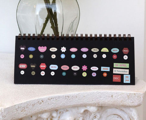 Month Week Day Antique Sticker Pack v.2 | 24sheets