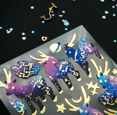 Universe Deer Seal Sticker