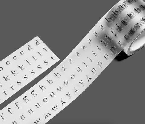 GLEN Pencil Small Letter Alphabet Kiss Cut Tape | Sticker