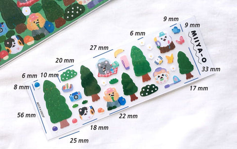 Miiya-o Hiking Seal Sticker | Kitty Cat Deco Sticker