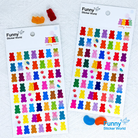 Jelly Bear Sticker | Gummy Bear C586P PVC
