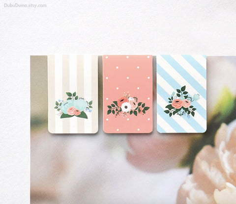 Magnetic Bookmarks 3P _ Bouquet ver.2