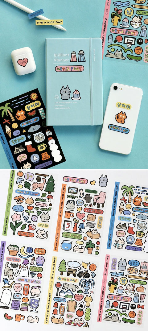 Doodle Removable Sticker Pack | 6sheets