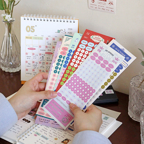 Month Week Day Antique Sticker Pack v.2 | 24sheets