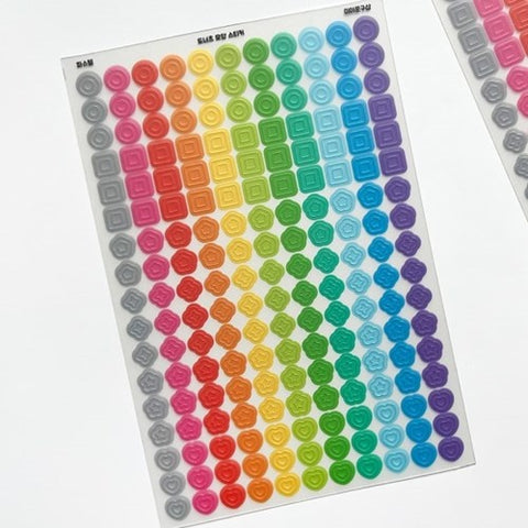 Donut Shaped Transparent Seal Sticker | Deco Sticker