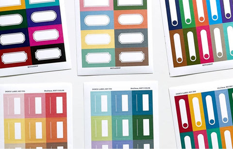 Index Label Sticker ver.4 | 12sheets