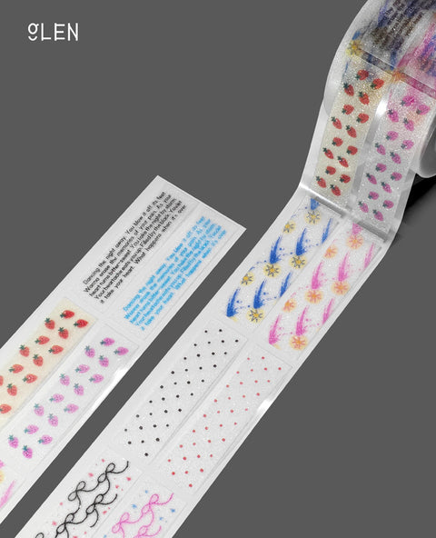 GLEN Square Glitter Tape | Sticker