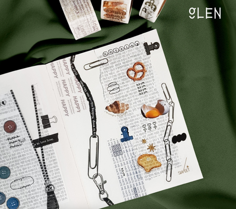 GLEN Wrapping Paper Masking Tape