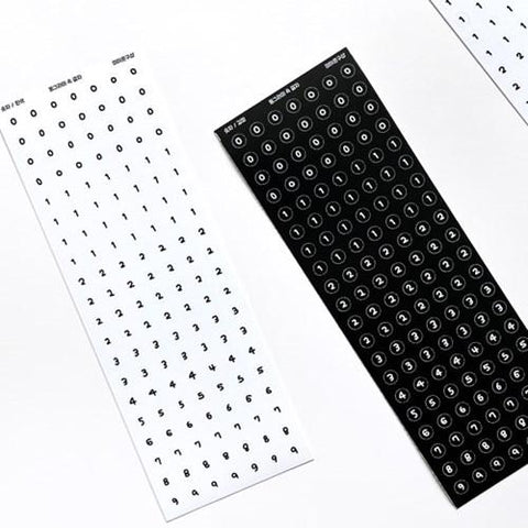Number Stickers Pack | 2sheets