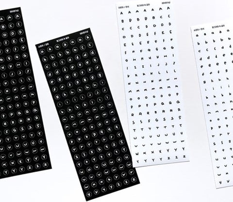 Alphabet Stickers Pack | 4sheets