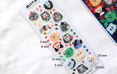 Miiya-o Ghost Seal Sticker | Kitty Cat Deco Sticker
