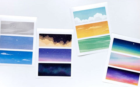 Background Sky Sticker Set | 10sheets