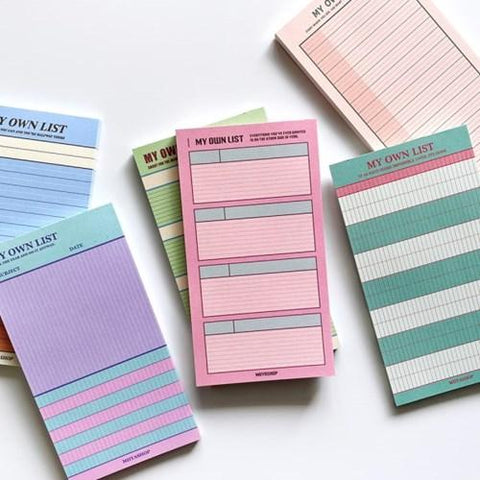 My Own List Memo Pad Set