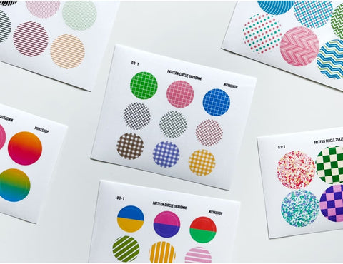 Pattern Circle Sticker Pack | 12sheets