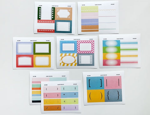 Blank Deco Sticker Pack | 16sheets