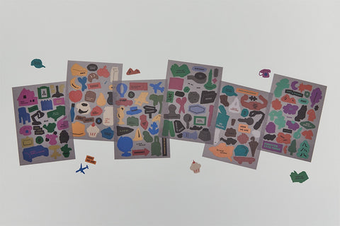 LIFE&PIECES Object Sticker Pack | 6sheets
