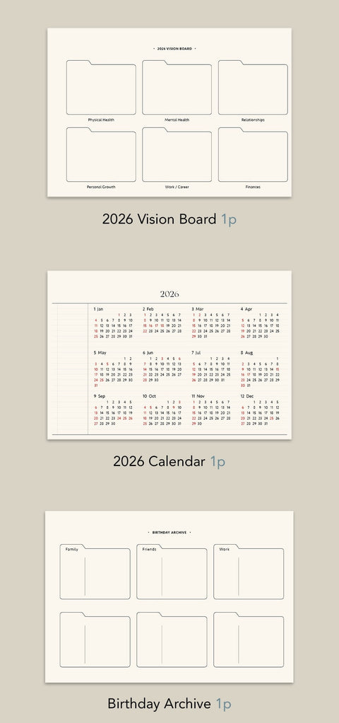 2026 Archive Desk Calendar
