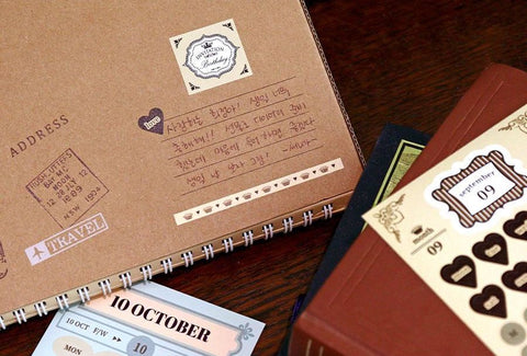 Month Week Day Antique Sticker Pack v.2 | 24sheets