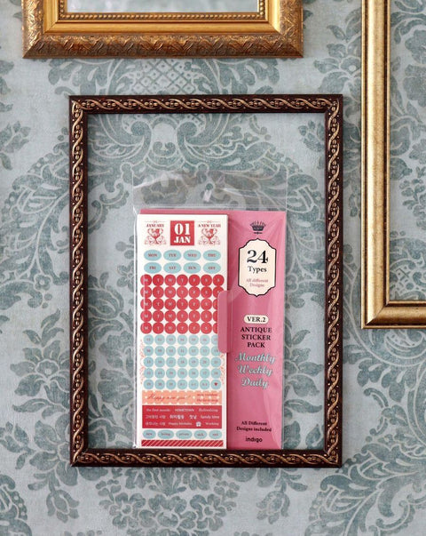 Month Week Day Antique Sticker Pack v.2 | 24sheets