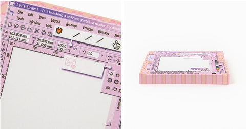 Moonlight Let's Draw Memo Pad S