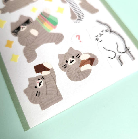 Flex Cat Seal Sticker | Kitty Deco Sticker