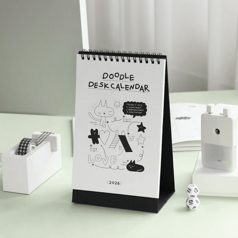 2026 Doodle Desk Calendar