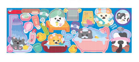Miiya-o Bath Day Seal Sticker | Kitty Cat Deco Sticker