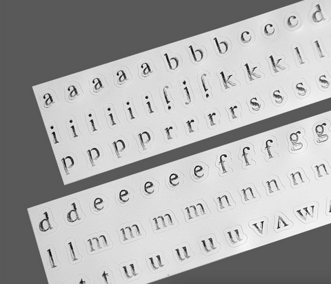 GLEN Pencil Small Letter Alphabet Kiss Cut Tape | Sticker