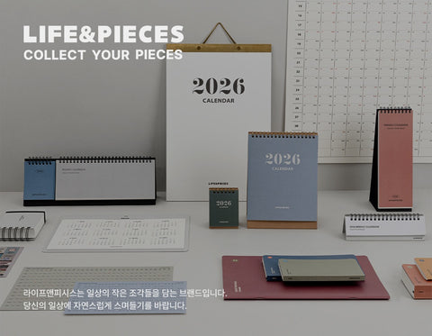 2026 Life&Pieces Memo Weekly Calendar Horizontal