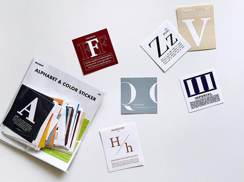 Alphabet & Color Sticker Pack | Deco Sticker | 52sheets