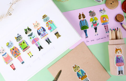 Fashionable Cat Costume Masking Tape Kit
