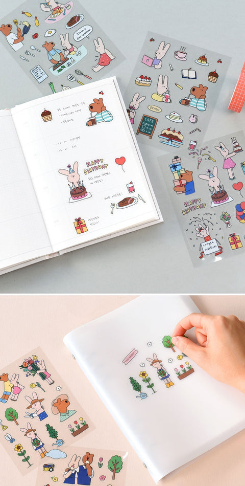 Happy & Lucky Removable Sticker Pack | 12sheets