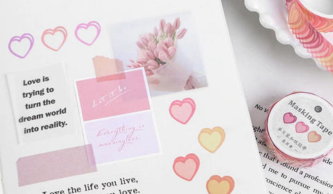 Ruby Heart Masking Tape