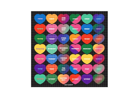 Kitch Day Heart Sticker | Planner Deco Sticker