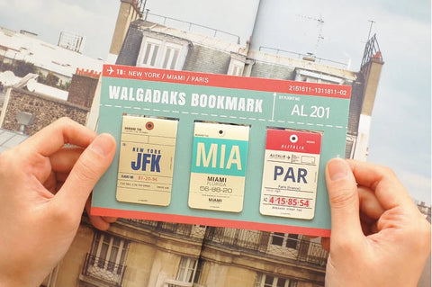 Magnetic Bookmarks 3P _ Airline Tag